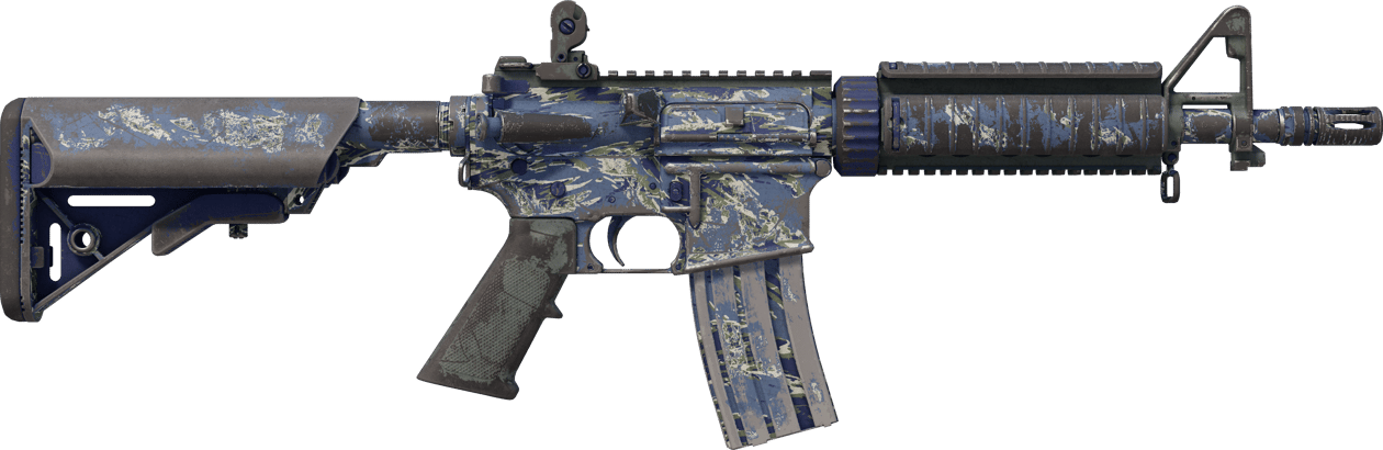 Preview image 2 of M4A4 | 海军虎纹迷彩 (战痕累累)