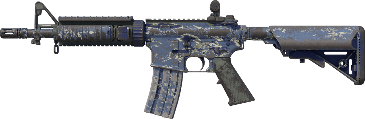 Preview image 1 of M4A4 | 海军虎纹迷彩 (战痕累累)