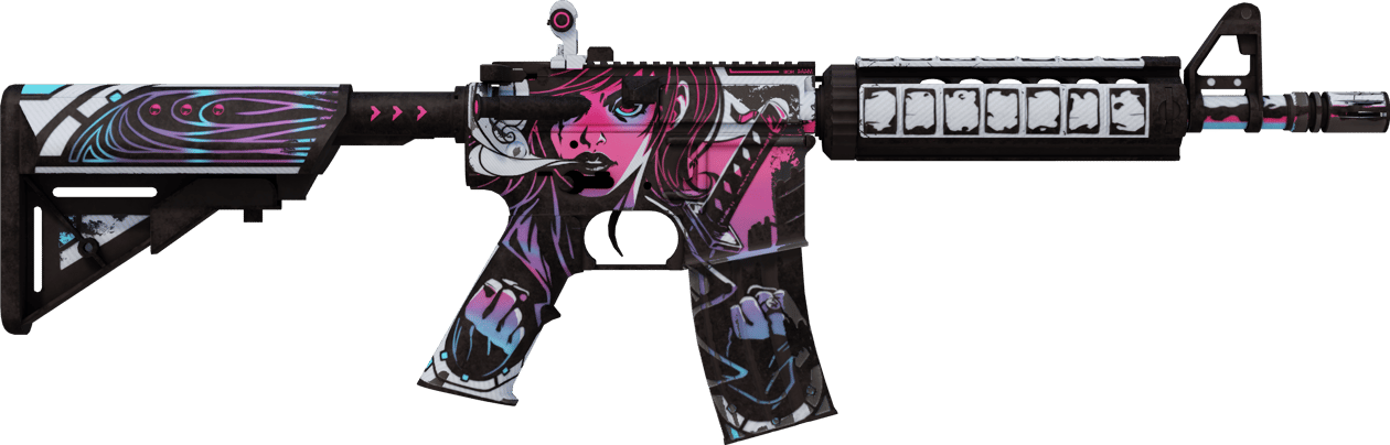 Preview image 2 of M4A4 | Neonoir (Algo desgastado)