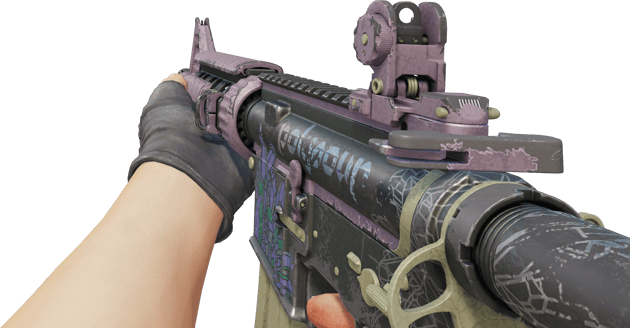 Preview image 3 of M4A4 | Polysoup (Battle-Scarred)