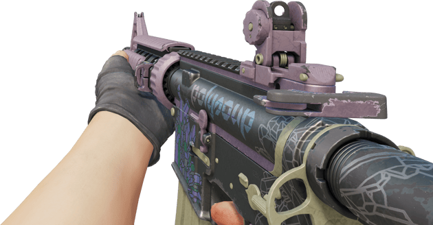 Preview image 3 of M4A4 | Polysoup (Well-Worn)