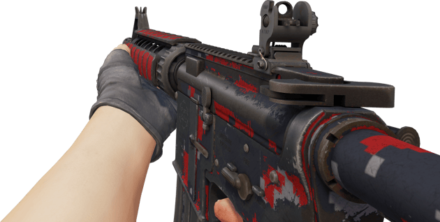 Preview image 3 of M4A4 | Red DDPAT (Battle-Scarred)