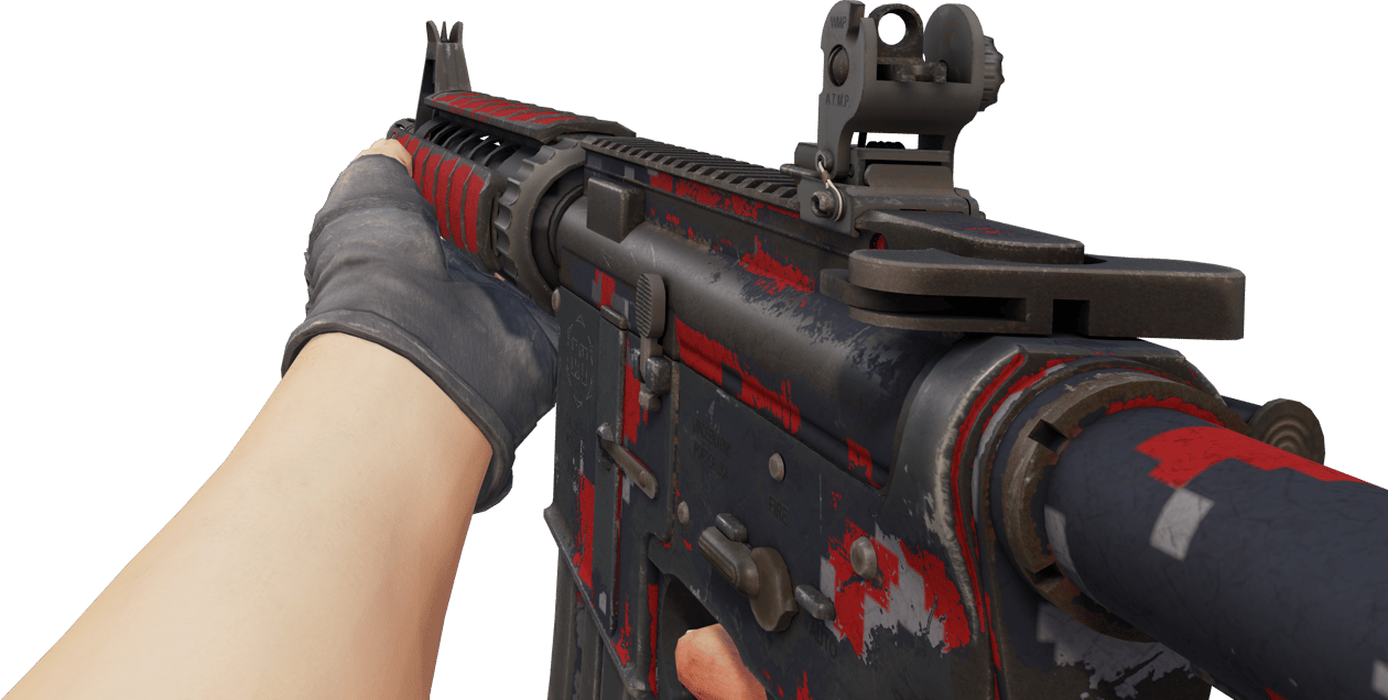 Preview image 3 of M4A4 | Red DDPAT (ถลอกปอกเปิกจากการรบ)