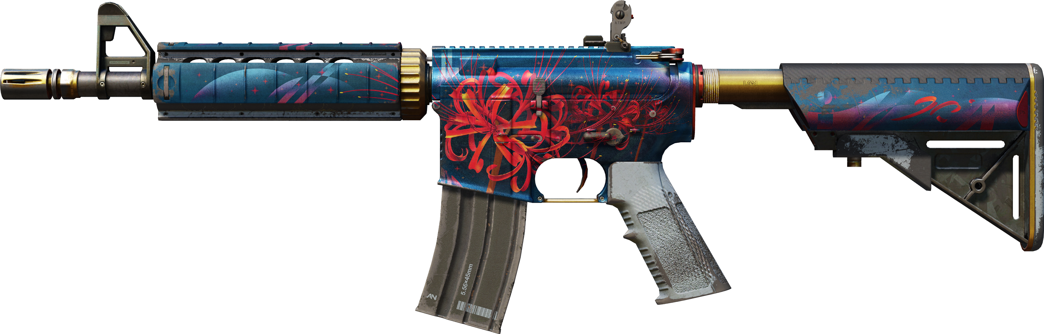 M4A4 | Örümcek Zambağı (Savaş Görmüş) - Skins Wiki