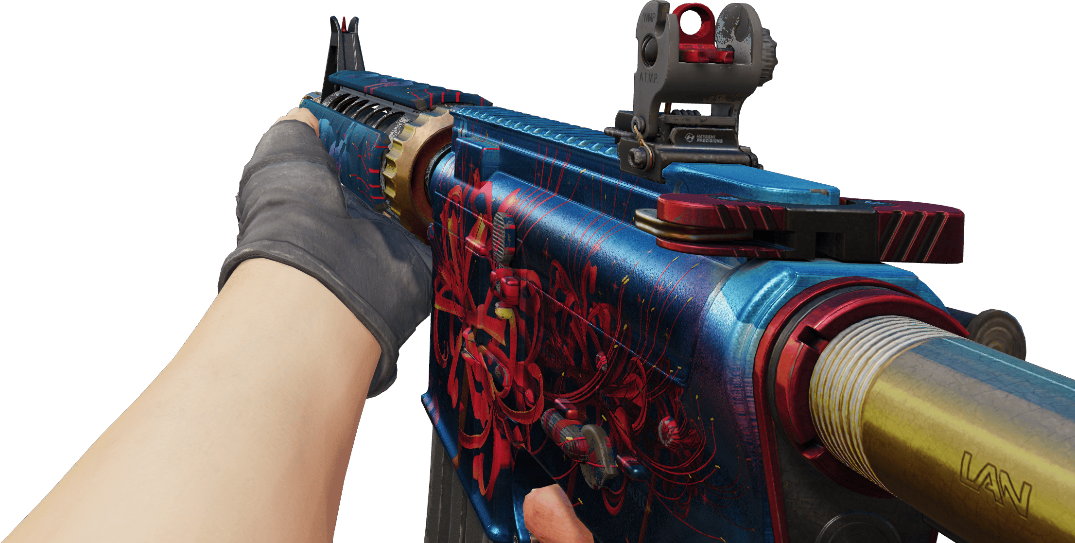 M4A4 | Spider Lily (Well-Worn)