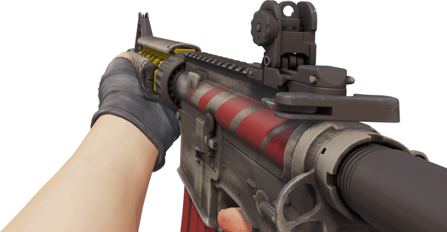 Preview image 3 of M4A4 | 钢铁红流 (崭新出厂)