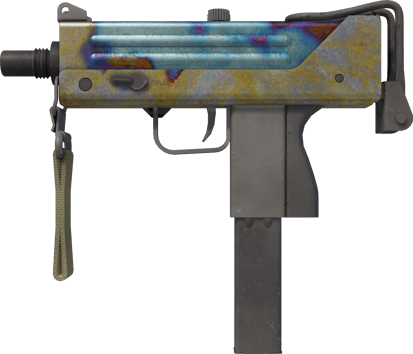 MAC-10 | Case Hardened (かなり摩耗)