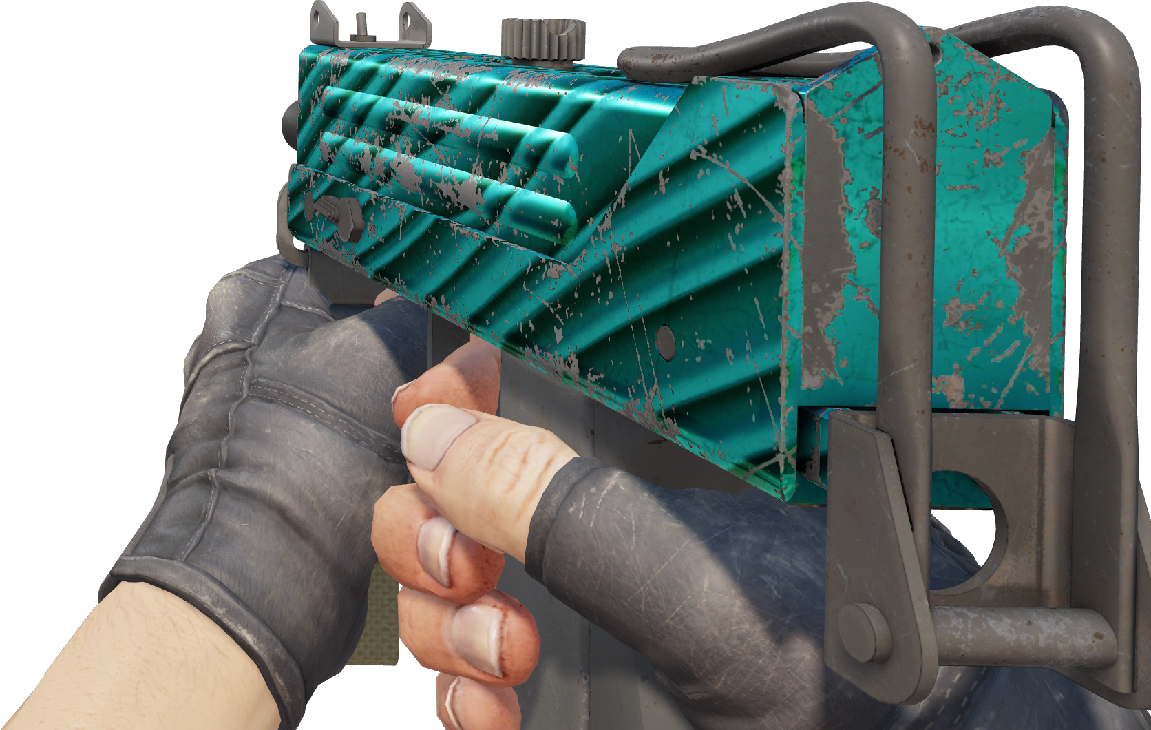 Preview image 3 of MAC-10 | Malachite (Battle-Scarred)