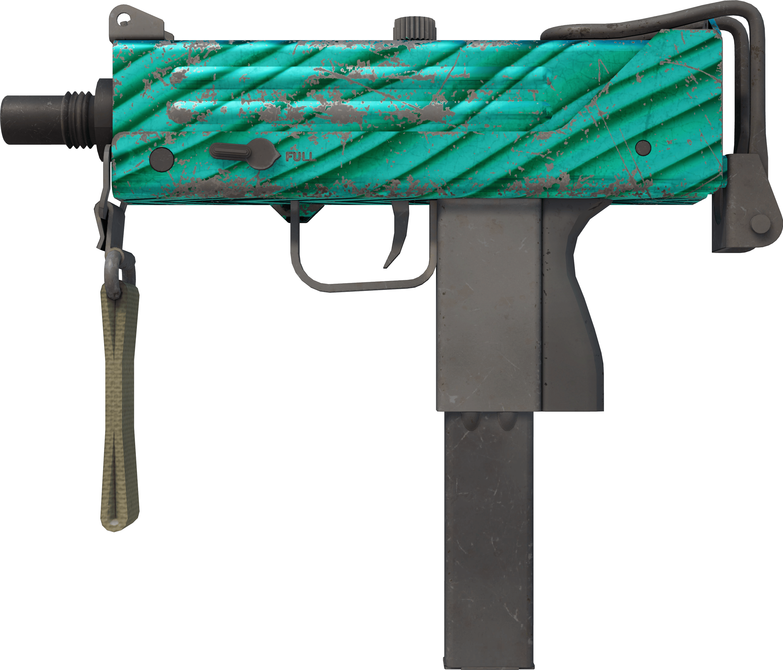 Preview image 1 of MAC-10 | Malachite (Battle-Scarred)