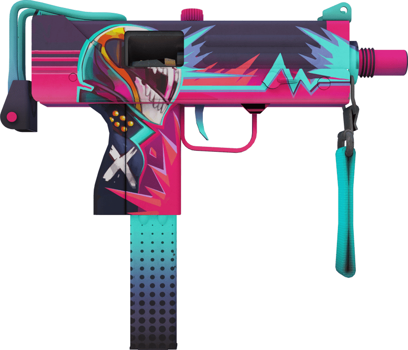 Preview image 2 of MAC-10 | Neon Rider (MW - Trầy ít)