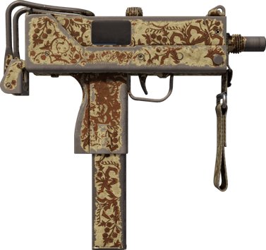 Preview image 2 of MAC-10 | Sienna Damask (Battle-Scarred)
