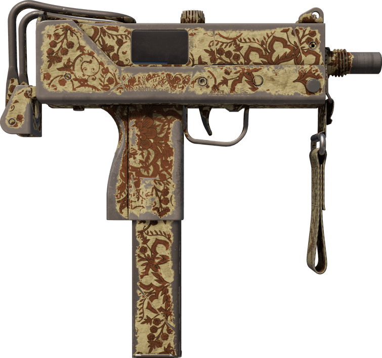 Preview image 2 of MAC-10 | Sienna Damask (Battle-Scarred)