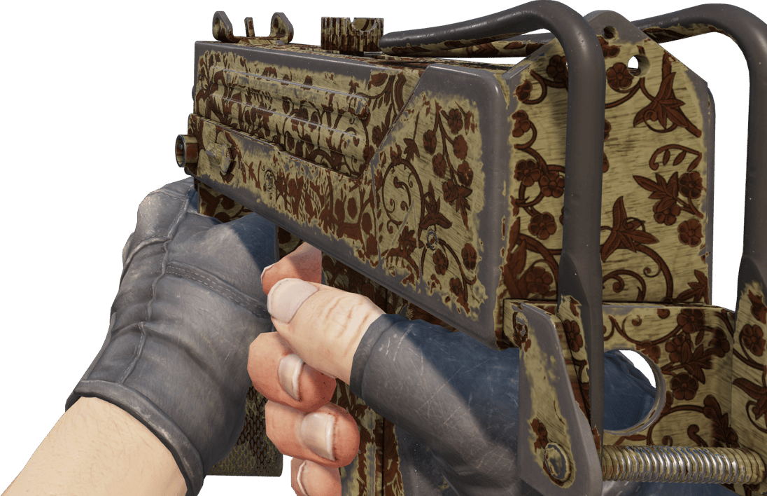 Preview image 3 of MAC-10 | Sienna Damask (Battle-Scarred)