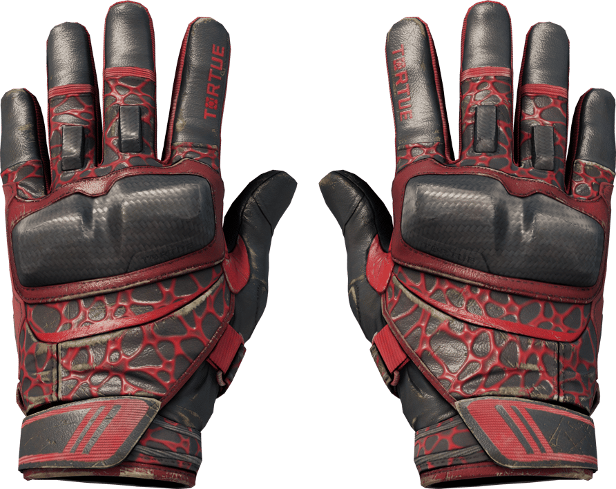 Preview image 1 of ★ Moto Gloves | Blood Pressure (Well-Worn)