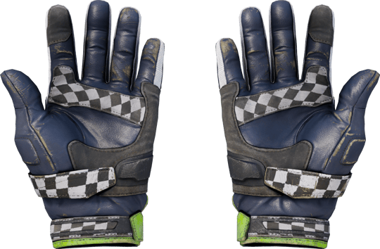Preview image 2 of ★ Moottoripyöräilyhanskat | Maaliviiva (Reissussa rähjääntynyt)