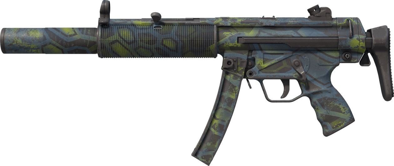 Preview image 1 of MP5-SD | Lime Hex (Well-Worn)