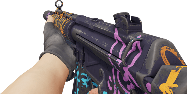 Preview image 3 of MP5-SD | Pintadas fluorescentes (Bastante desgastado)