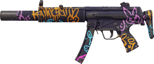 MP5-SD | Pintadas fluorescentes (Bastante desgastado)