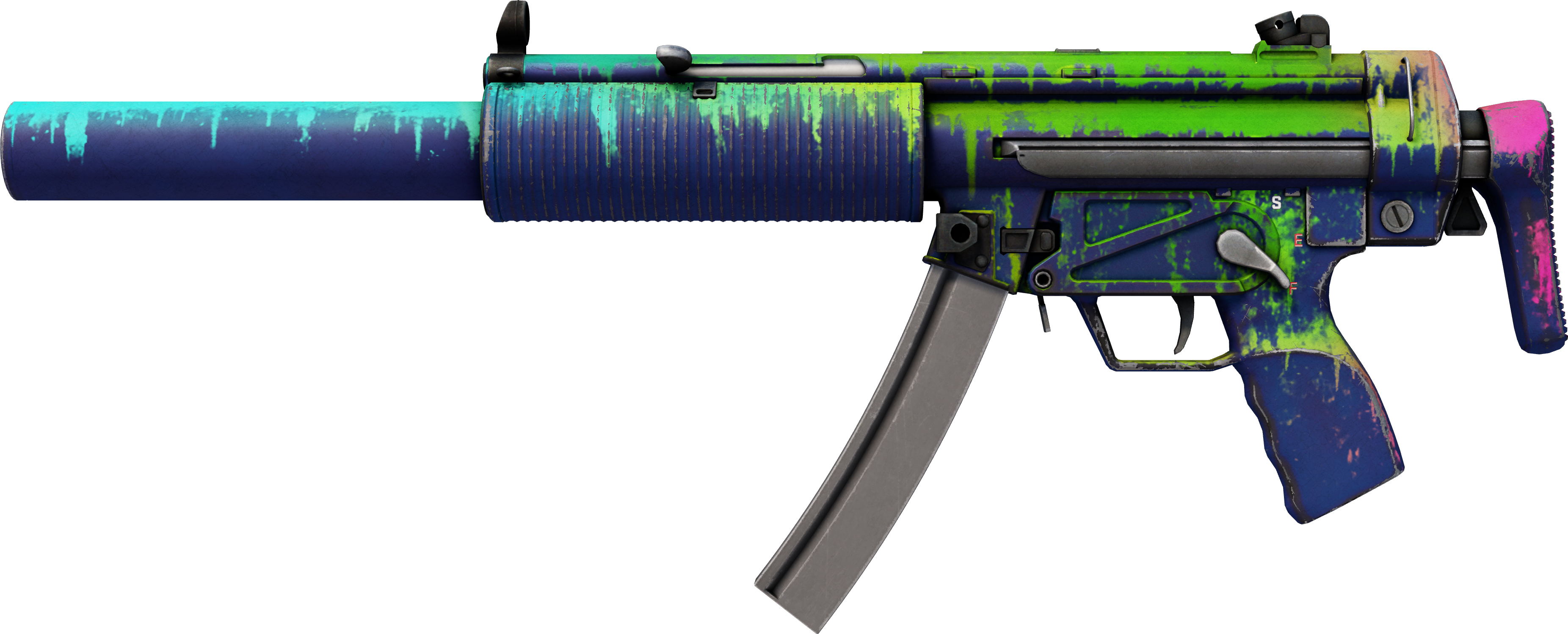 MP5-SD | Phosphor (Com Muito Uso)