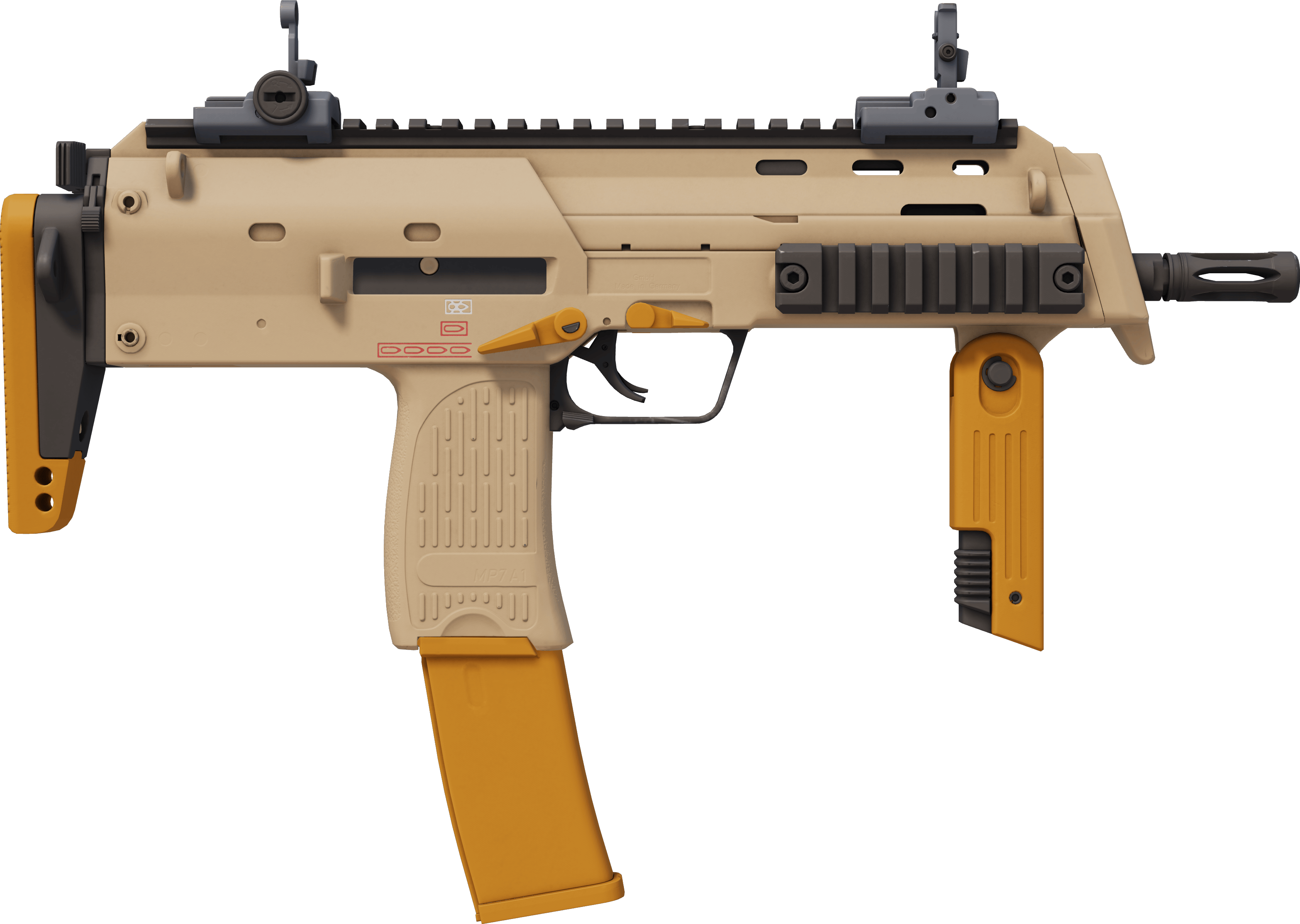 MP7 | Short Ochre (Minimal wear) - Skins Wiki