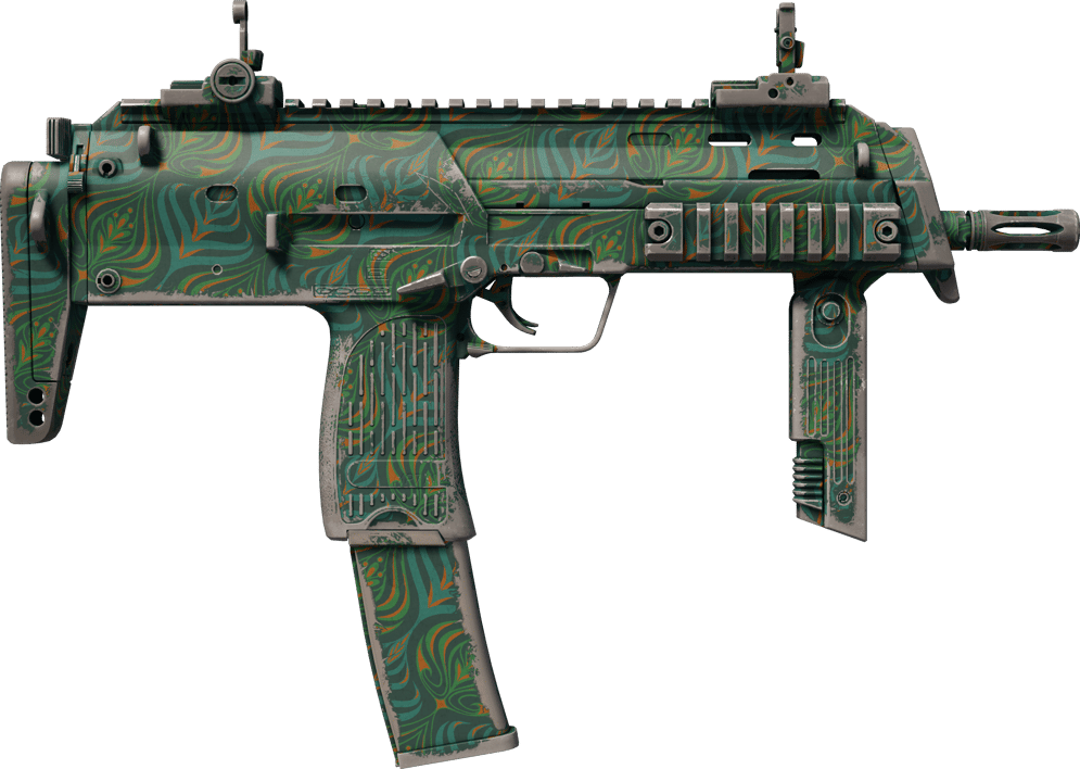Preview image 2 of MP7 | Teal Blossom (Field-Tested)