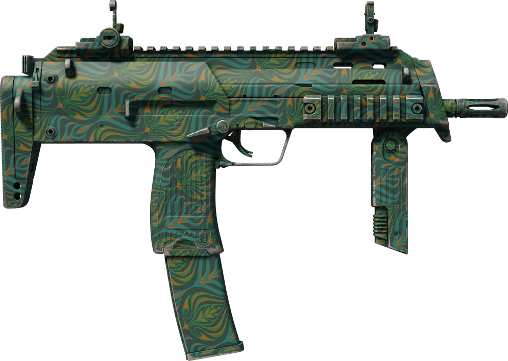 Preview image 2 of MP7 | Teal Blossom (Minimal Wear)