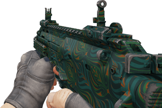 Preview image 3 of MP7 | 청록색 꽃 (거의 깨끗한)