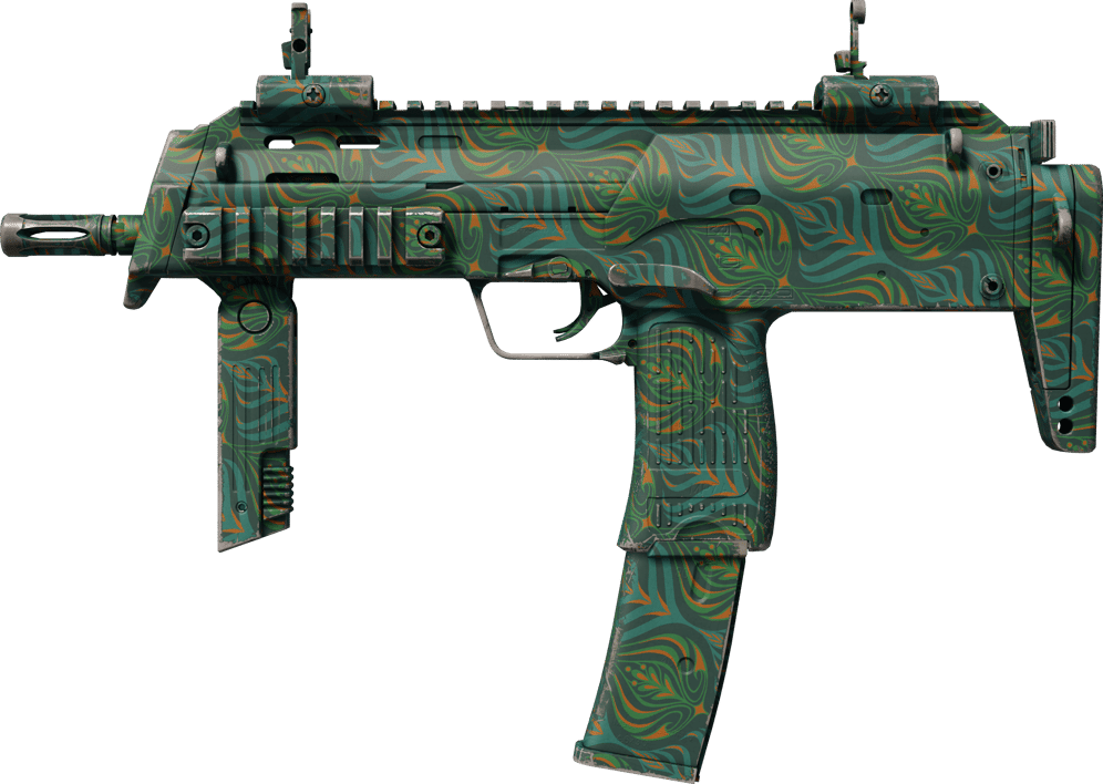 Preview image 1 of MP7 | Teal Blossom (Minimal Wear)