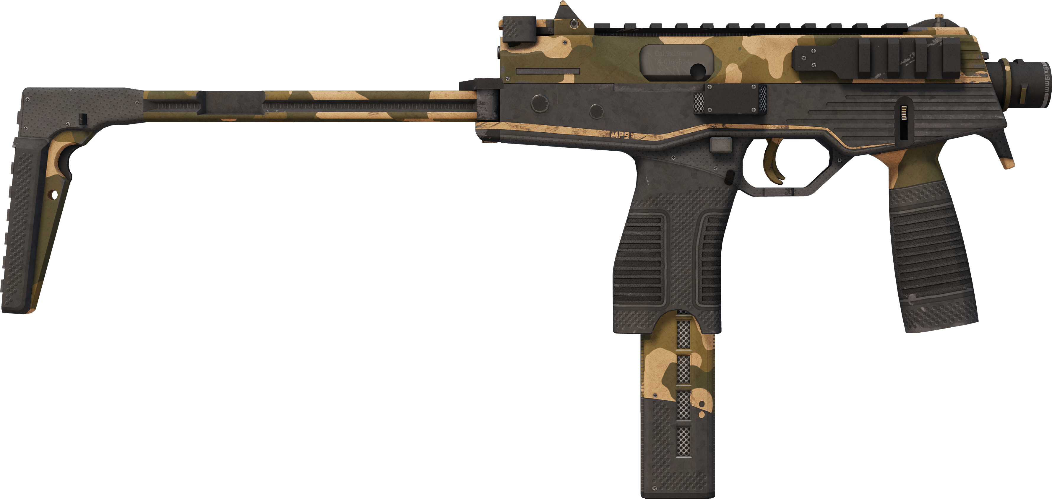 Preview image 2 of MP9 | Black Sand (Battle-Scarred)