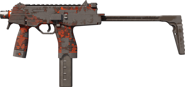 MP9 | Setting Sun (Battle-Scarred)