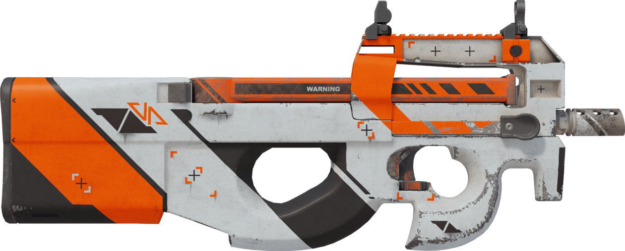 Preview image 2 of P90 | Asiimov (かなり摩耗)