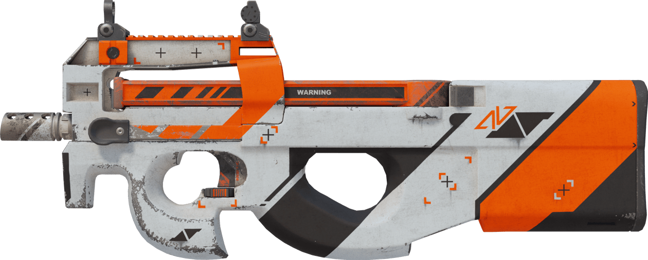 Preview image 1 of P90 | Asiimov (かなり摩耗)