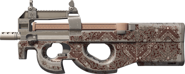 P90 | 巴洛克之紅 (重度磨損)