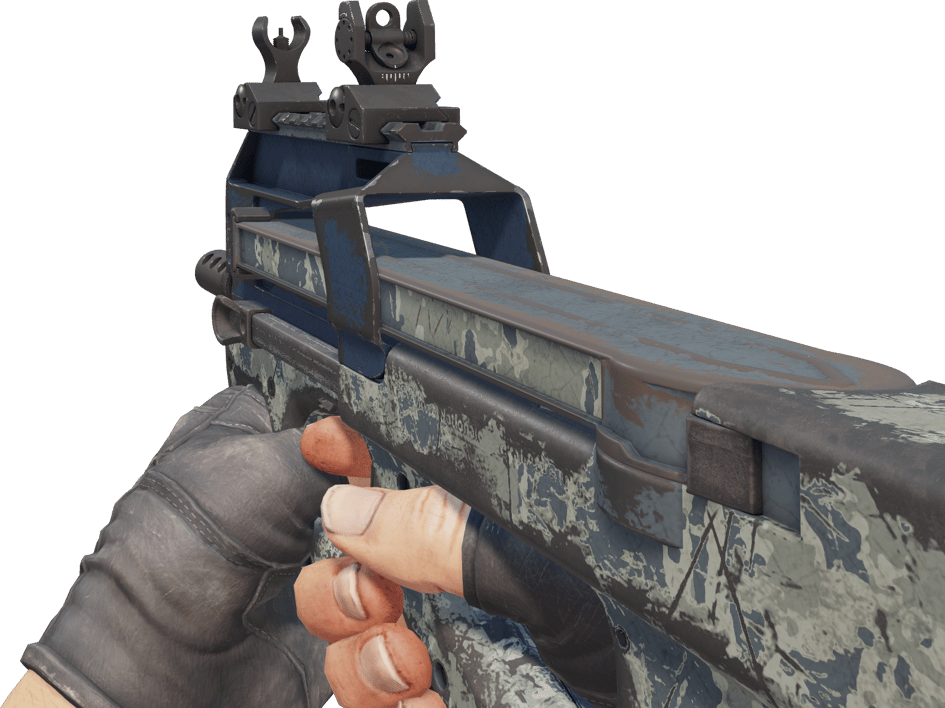 Preview image 3 of P90 | 블루 택 (전투로 닳고 닳은)