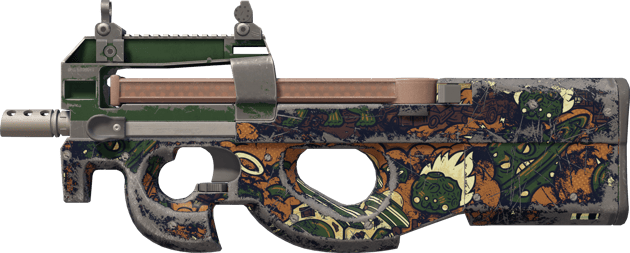 P90 | 可可暴亂 (重度磨損)