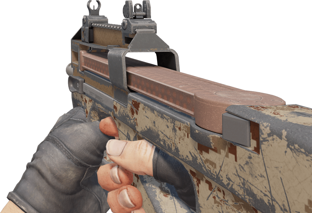 Preview image 3 of P90 | Desert DDPAT (ถลอกปอกเปิกจากการรบ)