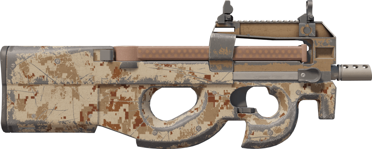 Preview image 2 of P90 | Pustynny DDPAT (mocne zużycie)