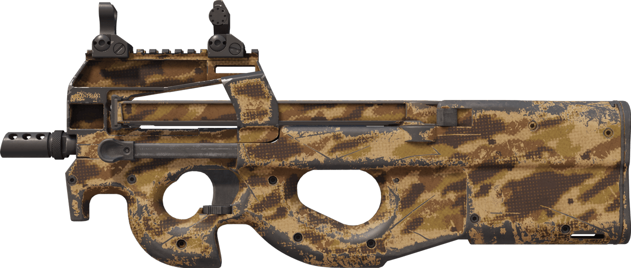 Preview image 1 of P90 | Desert Halftone (かなり摩耗)