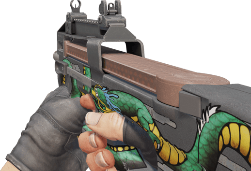 Preview image 3 of P90 | Emerald Dragon (Field-Tested)