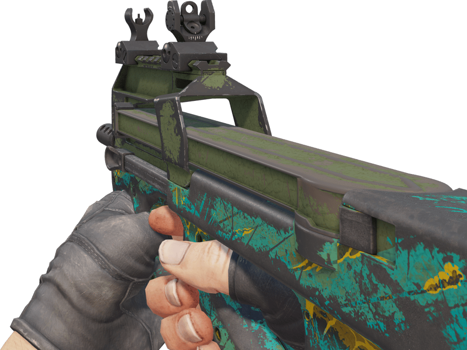 Preview image 3 of P90 | Mustard Gas (Battle-Scarred)