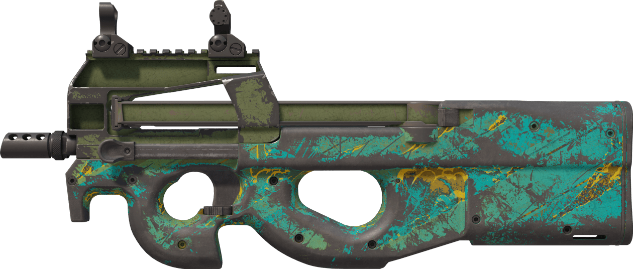 Preview image 1 of P90 | Mustard Gas (Battle-Scarred)