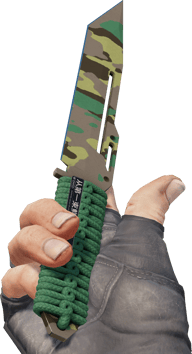 Preview image 3 of ★ Paracord-kahvainen kenttäpuukko | Pohjoismetsä (Vähän käytetty)