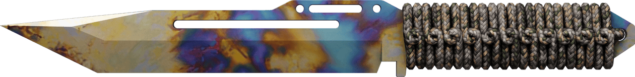 Preview image 2 of ★ Paraşüt Kordonu Saplı Bıçak | Sertleştirilmiş Kasa (Az Aşınmış)