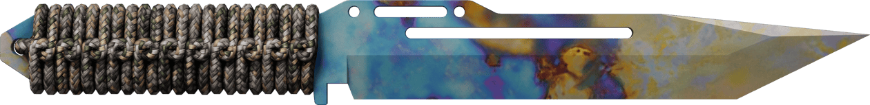 Preview image 1 of ★ Paraşüt Kordonu Saplı Bıçak | Sertleştirilmiş Kasa (Az Aşınmış)