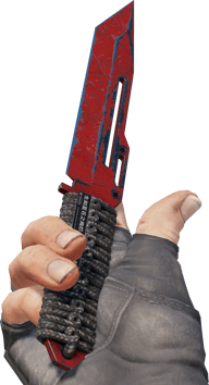 Preview image 3 of ★ Paracord Knife | Crimson Web (Battle-Scarred)