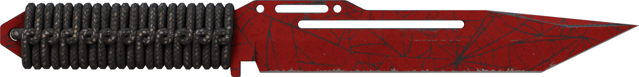 Preview image 1 of ★ Paraşüt Kordonu Saplı Bıçak | Kızıl Ağ (Eskimiş)