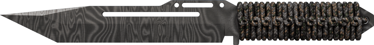 Preview image 2 of ★ Cuchillo encordado | Acero de damasco (Bastante desgastado)