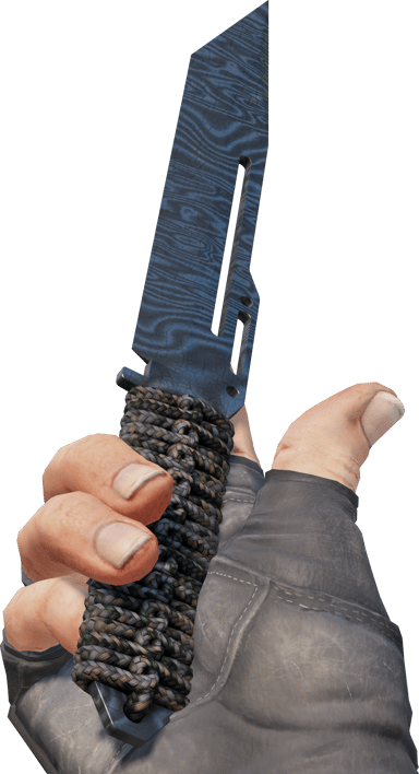 Preview image 3 of ★ Cuchillo encordado | Acero de damasco (Bastante desgastado)