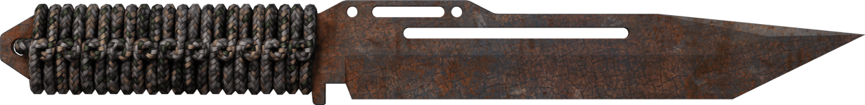 Preview image 1 of ★ Nóż paracord | Warstwa rdzy (mocne zużycie)