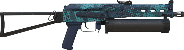 Preview image 2 of PP-Bizon | Kobaltfarbenes Halbtonmuster (Fabrikneu)